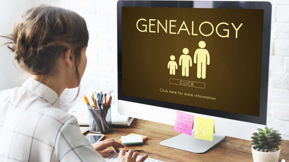 Geneology family generation relationship concept.